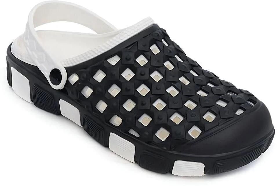 Black, Unisex Branded Clogs, Comfortable, Lightweight, and Breathable Slip-on Sandals for Men & Women
