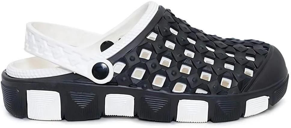 Black, Unisex Branded Clogs, Comfortable, Lightweight, and Breathable Slip-on Sandals for Men & Women